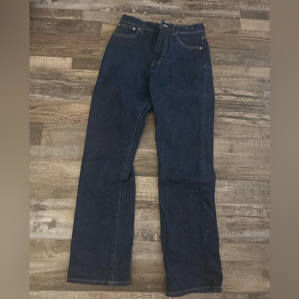 Madewell Womens Dark Blue Straight Jeans